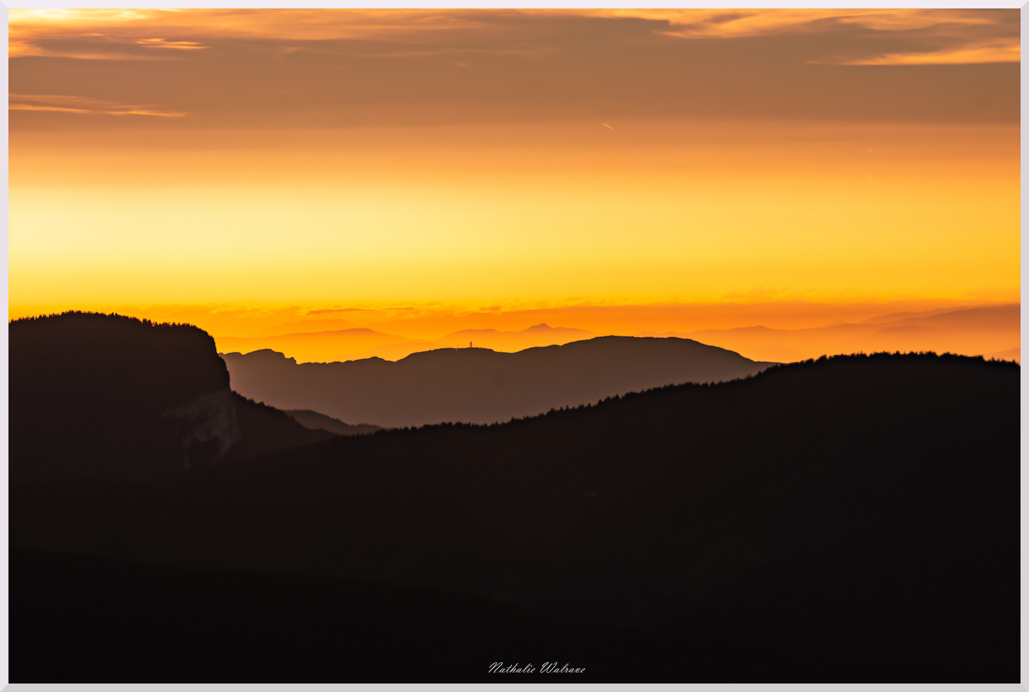 paysage de coucher de soleil